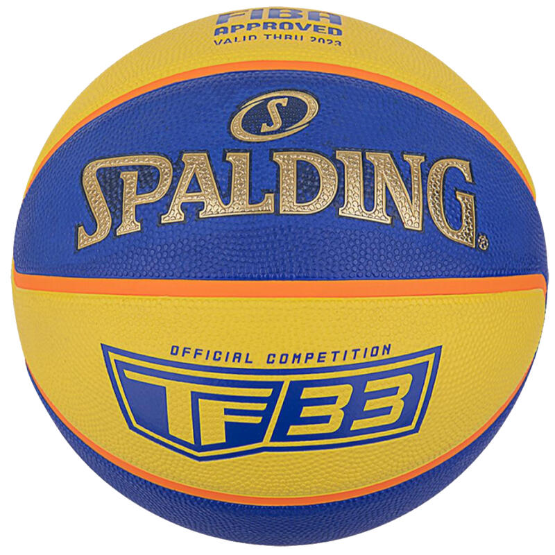 Balón baloncesto Spalding TF33 Gold Rubber