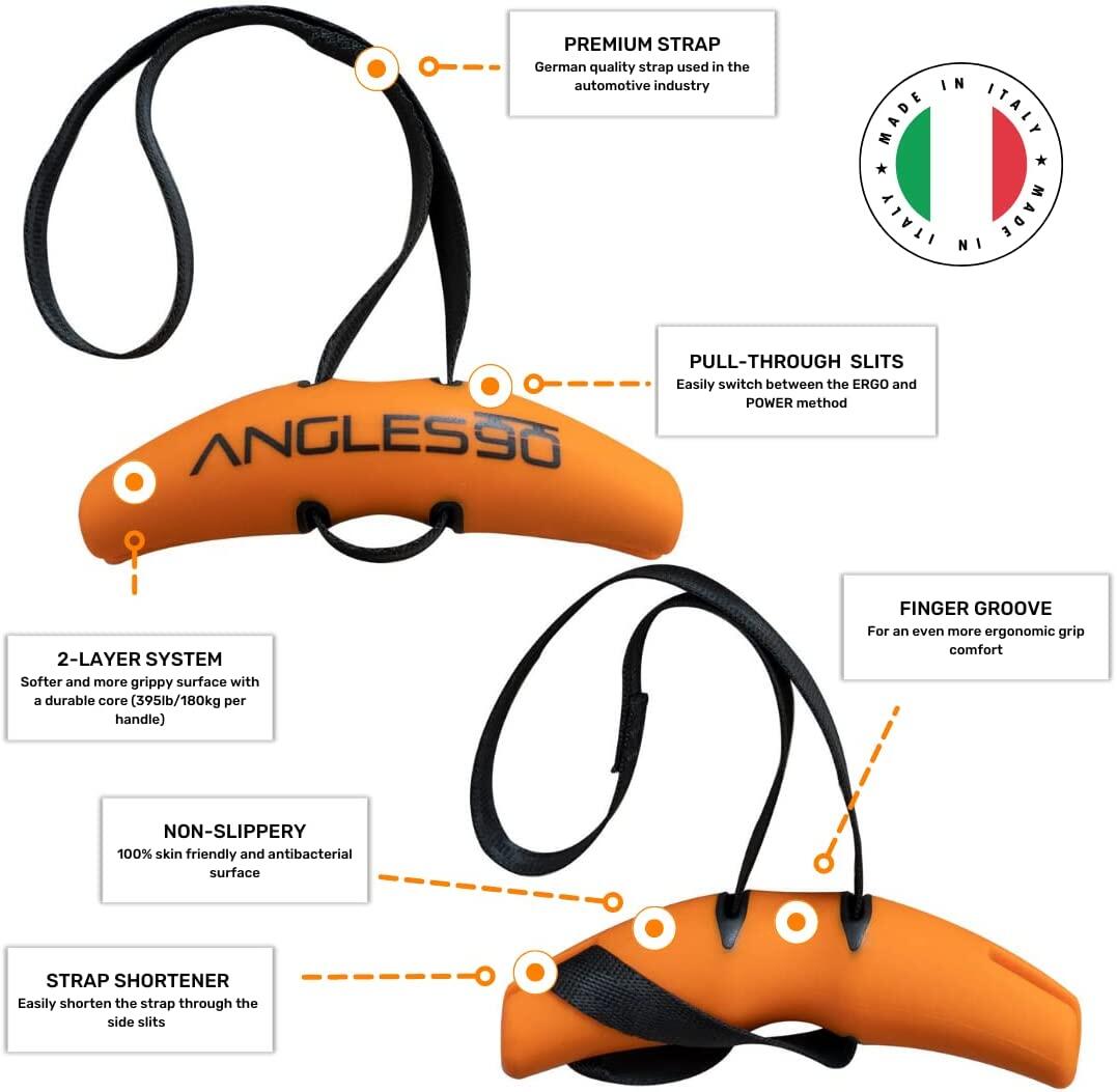 Angles90 Gym Grepen voor Pull Up, Pulldown, T-bar Row en Kabelmachine 4/7