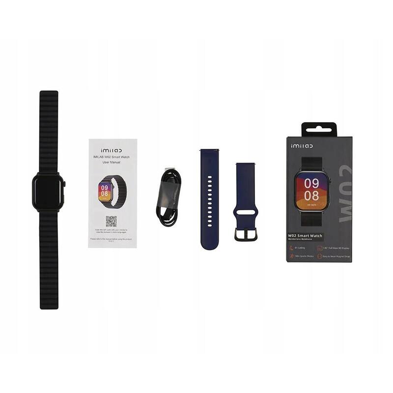 Smartwatch zegarek sportowy z dodatkowym paskiem Imilab W02