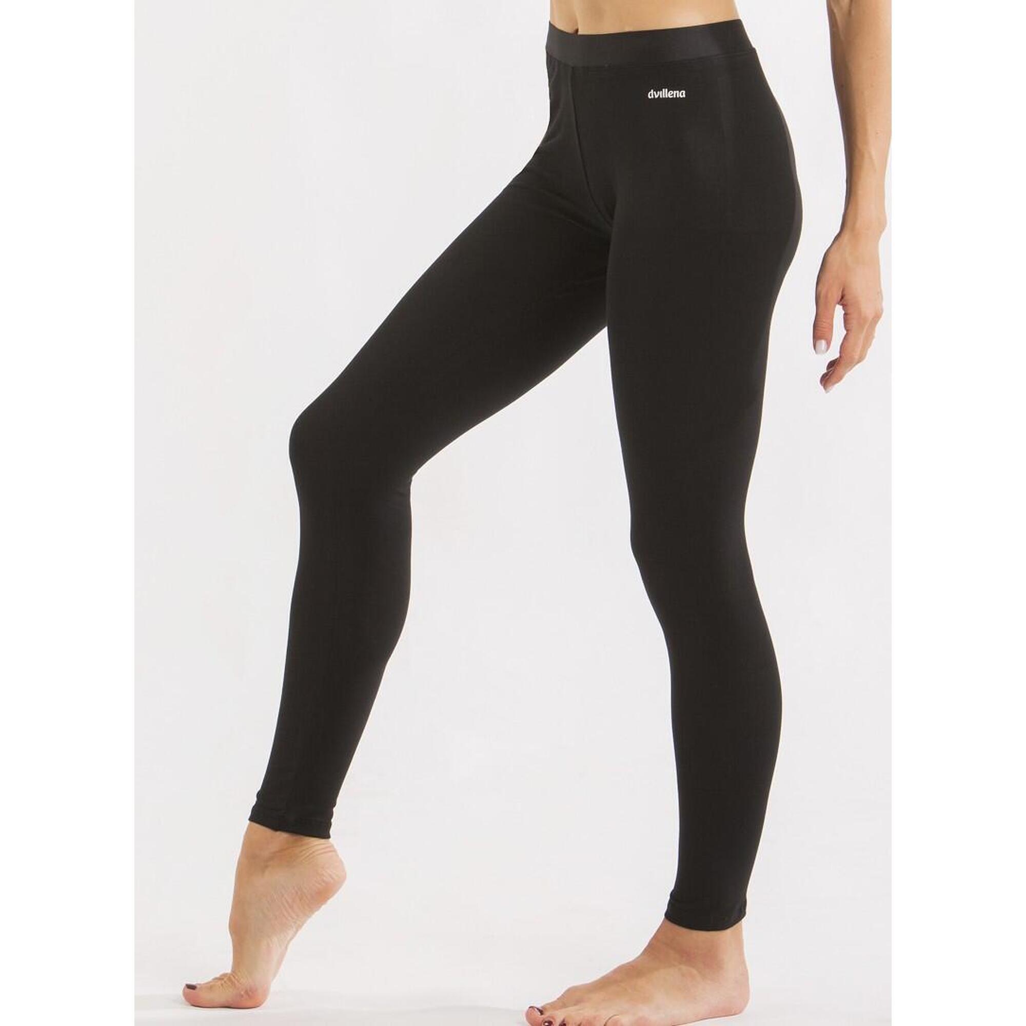 Legging de Gymnastique Dvillena Long Noir Élastique