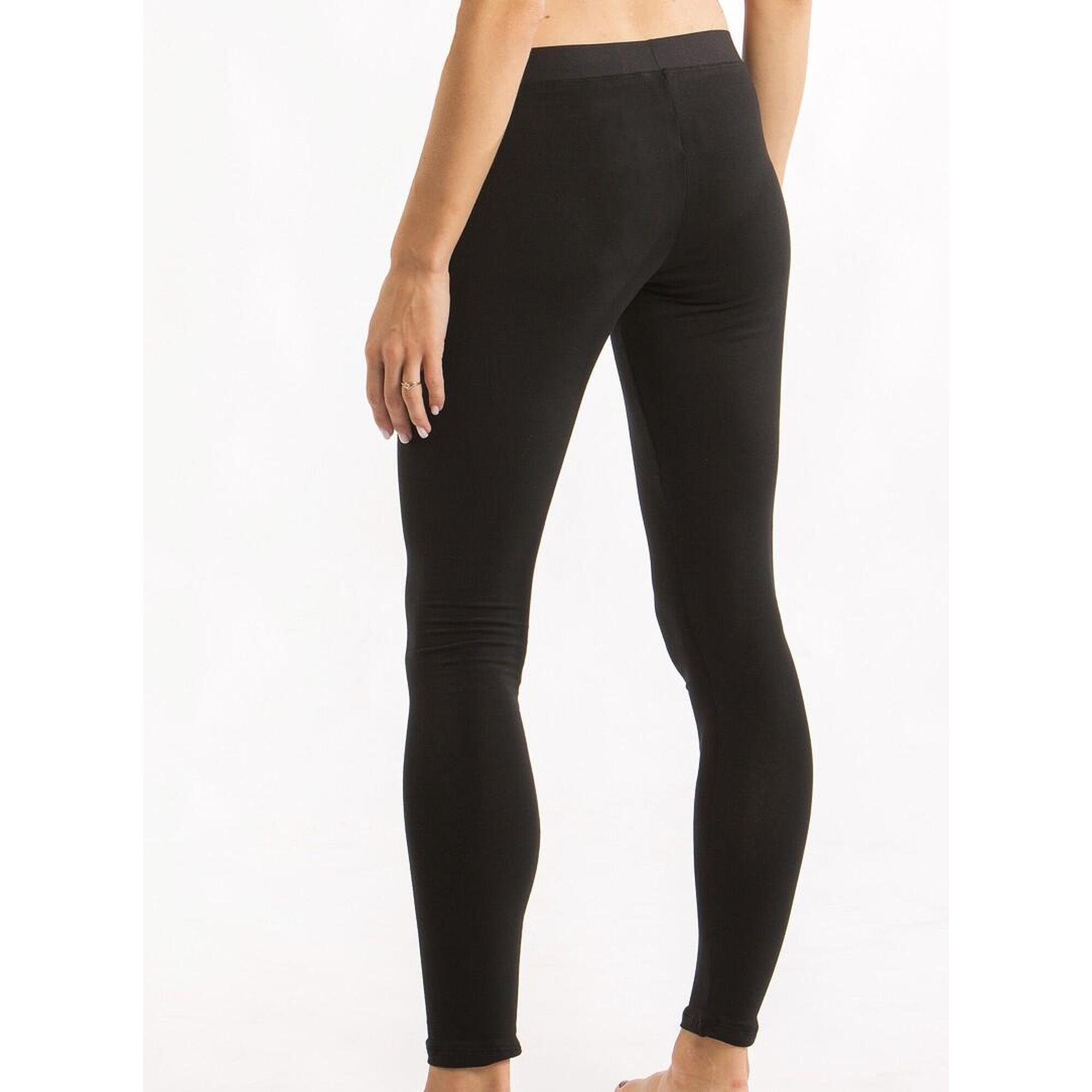 Legging de Gymnastique Dvillena Long Noir Élastique