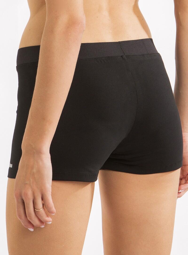 Short de Gymnastique Dvillena Noir Élastique 2/4