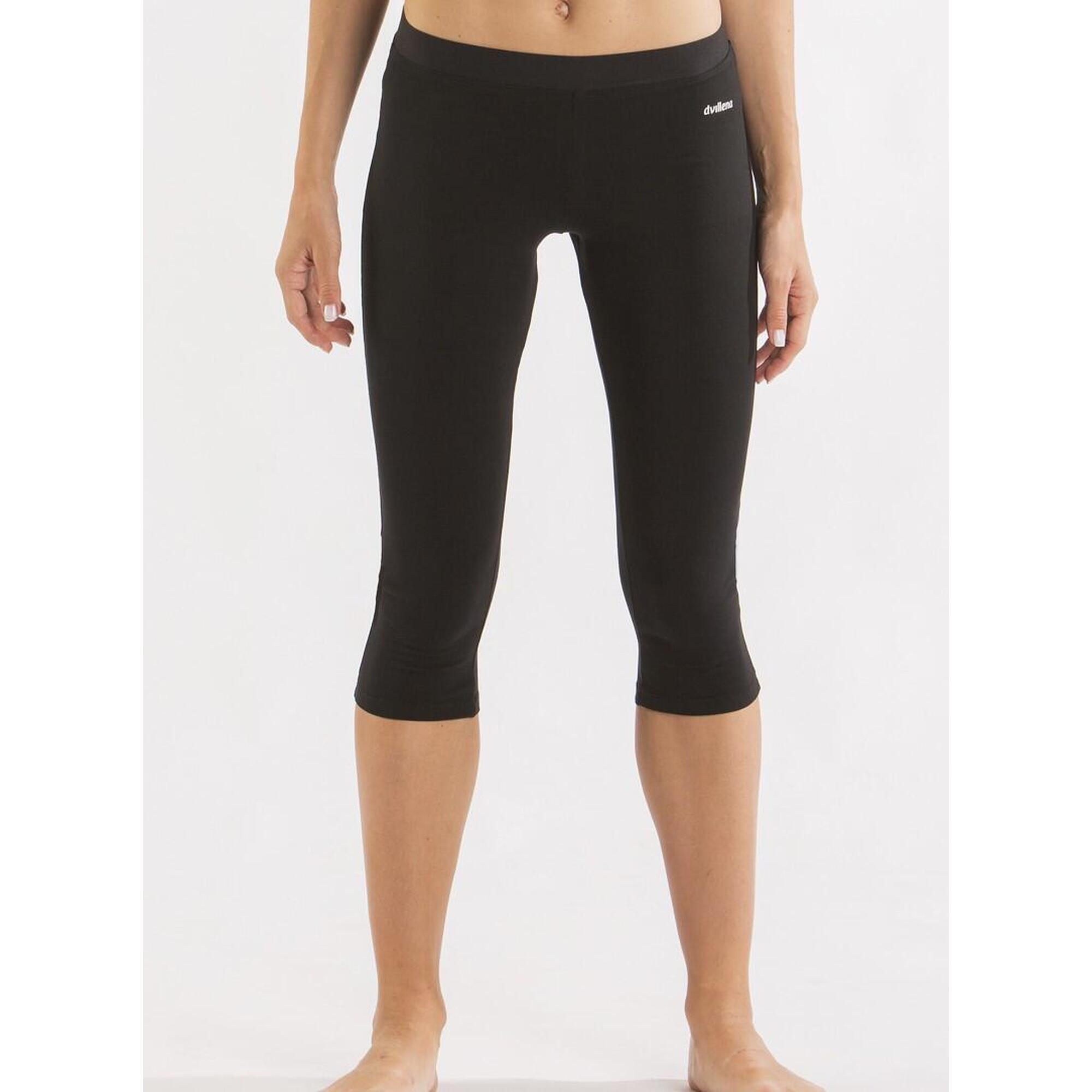 Pantalon Corsaire de Gymnastique Dvillena Noir Élastique