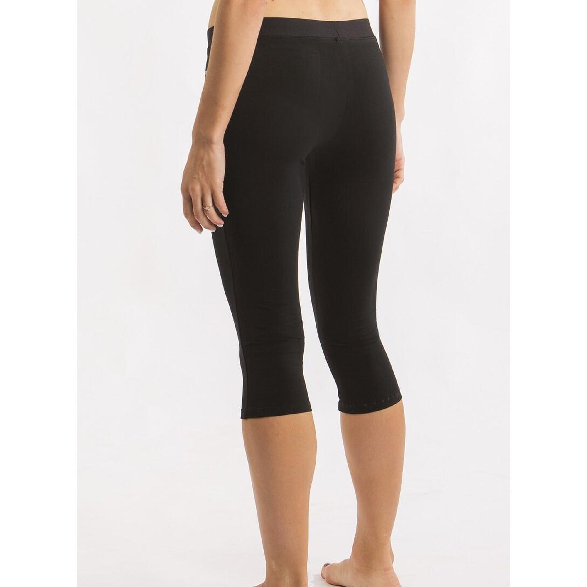 Pantalon Corsaire de Gymnastique Dvillena Noir Élastique