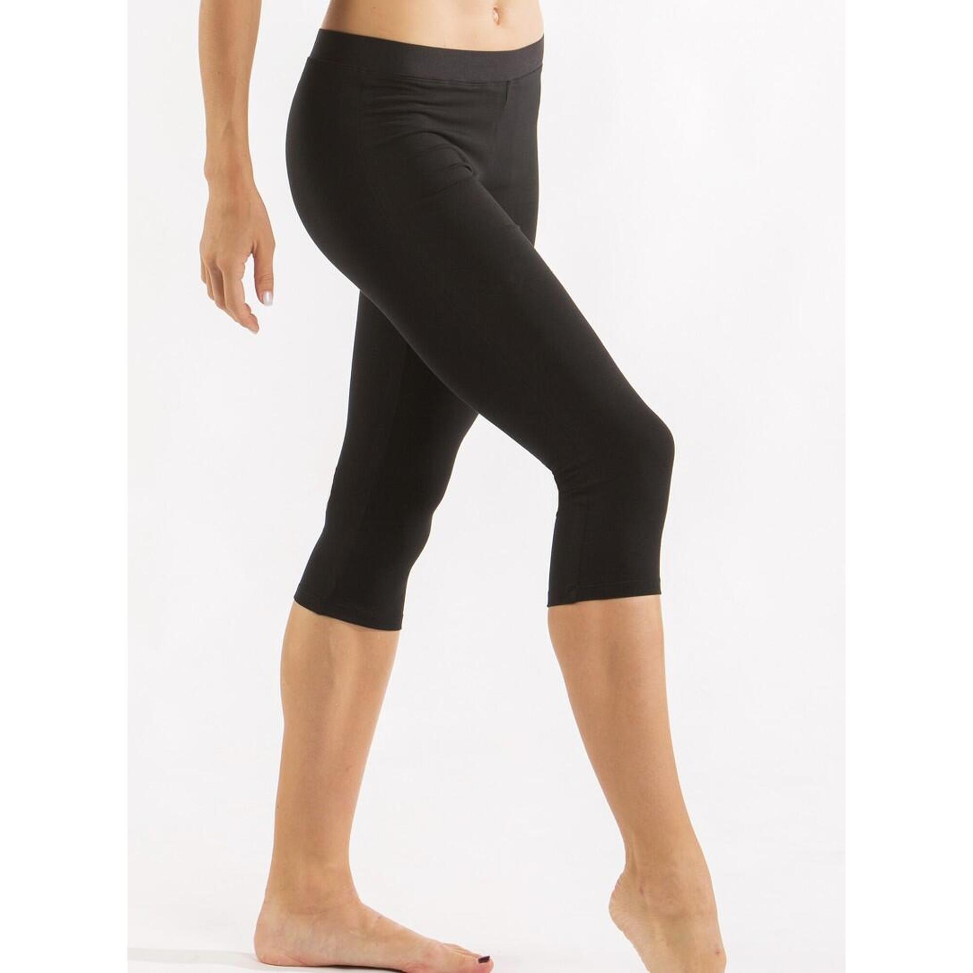 Pantalon Corsaire de Gymnastique Dvillena Noir Élastique