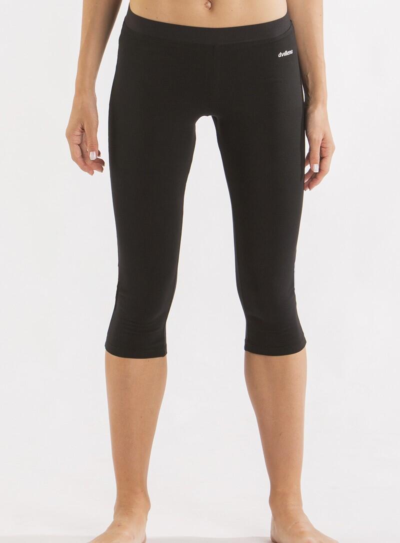 Pantalón Gimnasia Dvillena Pirata Negro Elástico 3/5
