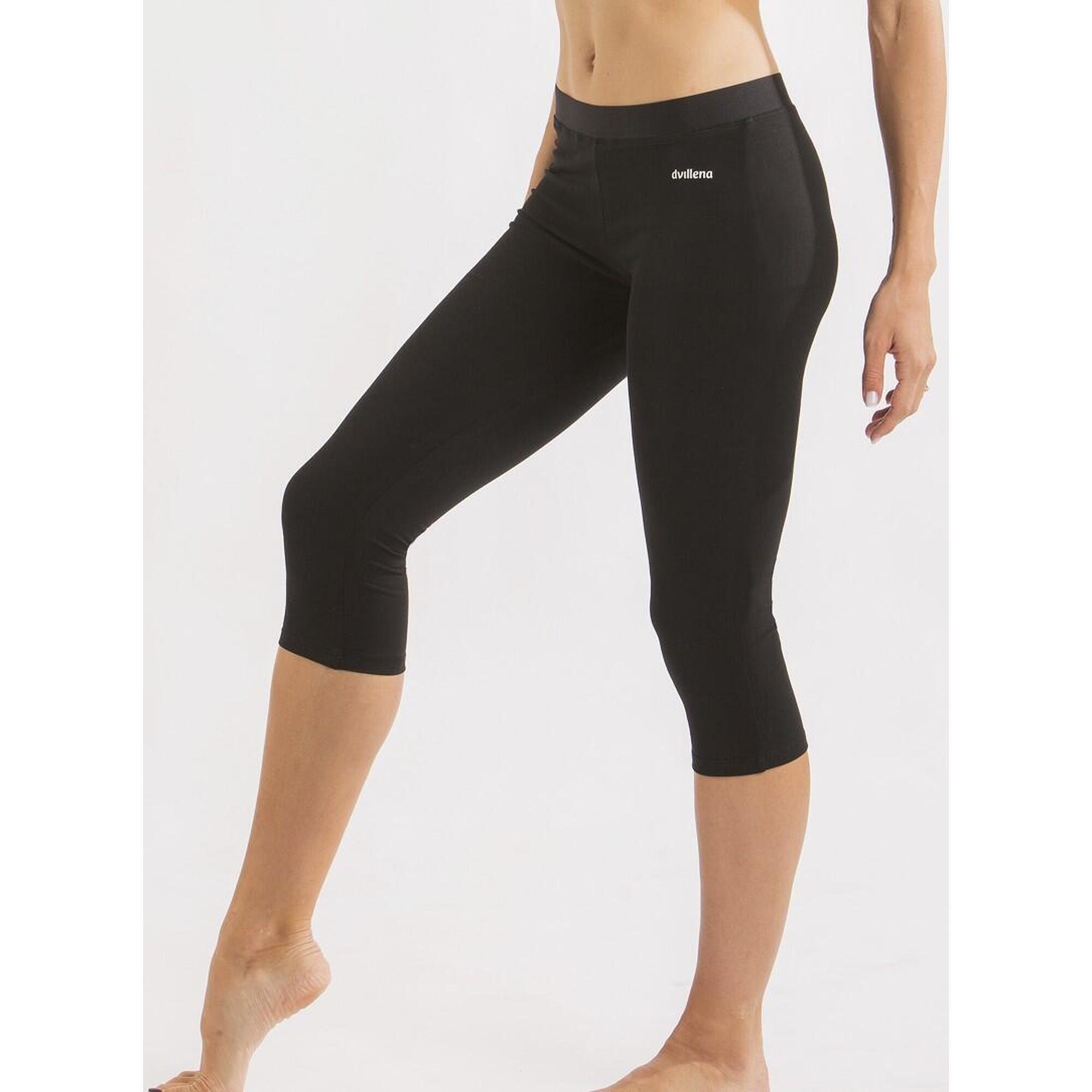 Pantalón Gimnasia Dvillena Pirata Negro Elástico 1/5