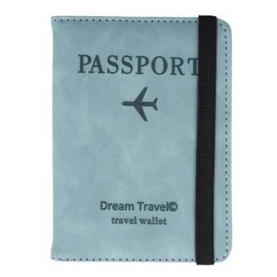 Dream travel® cover paspoorthoesje - licht blauw