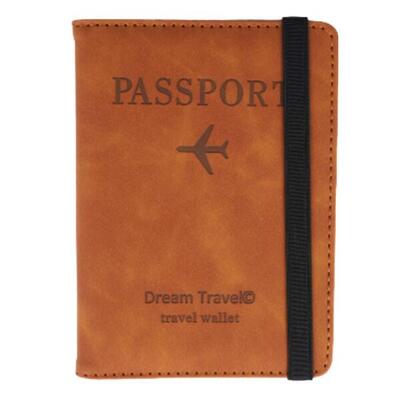 Dream travel® cover paspoorthoesje - bruin