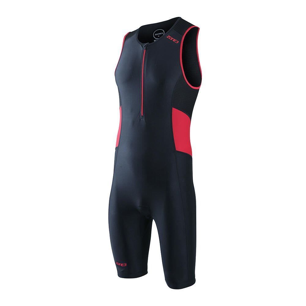 Zone3 - Combinaison Triathlon Tri-fonctions Activate  Sans Manche - Trifonction - Noir|rouge - 42 M/l - Decathlon