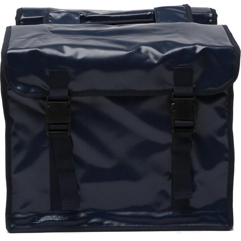 Dubbele Fietstas Bisonyl 46 Liter 39 X 33 X 18 Cm - Zwart