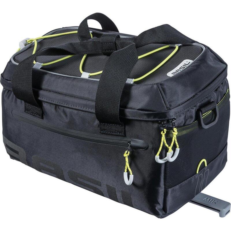 BASIL Sacoche porte-bagages "Miles MIK" - noir/citron vert