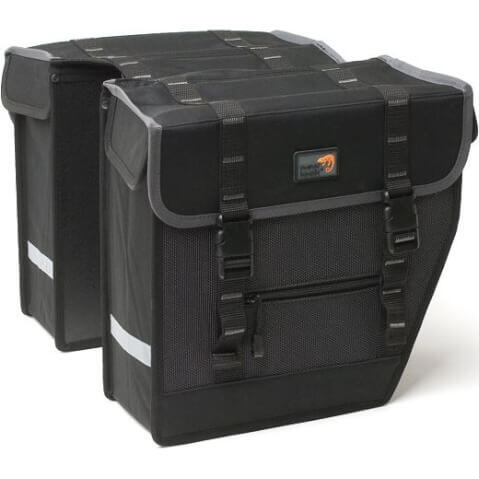 Sacoche à vélo double Superior Midi 27 Litres 32 X 30 X 14 Cm - Noir