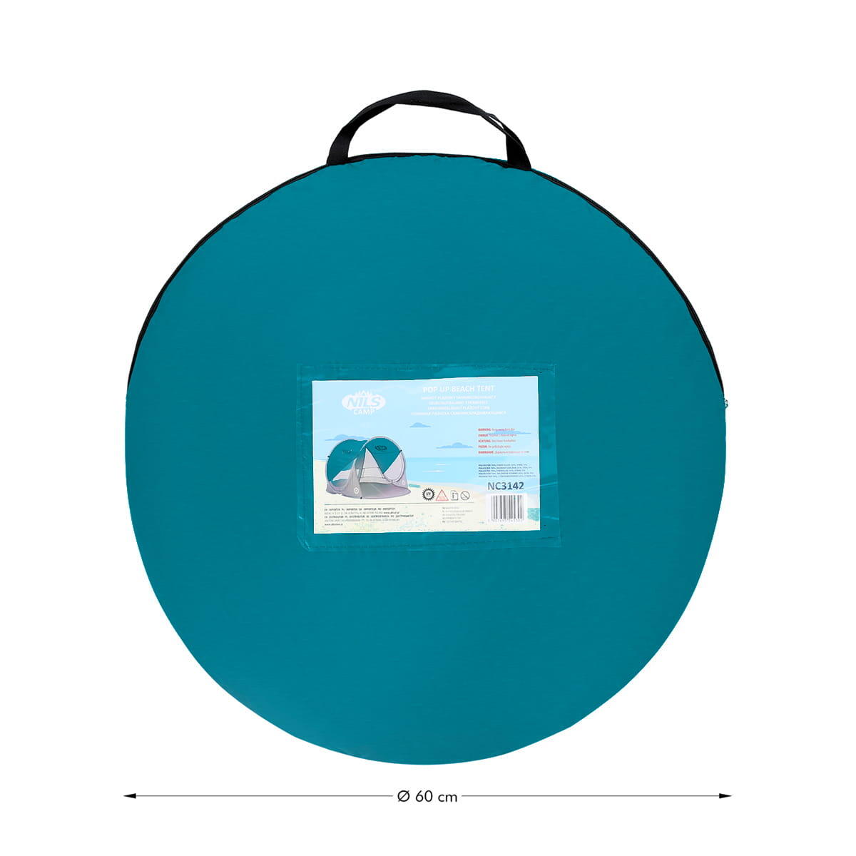 Pop-Up Strandzelt mit UV-Schutz 30 SPF NILS CAMP NC3142 2/7