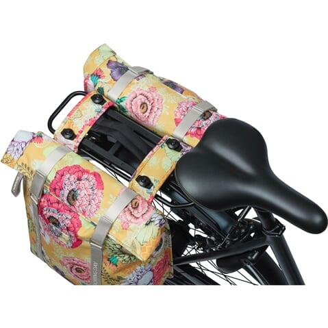 Basil Bloom Field Double Bicycle Bag, Waterproof, Honey Yellow, 35L 5/6
