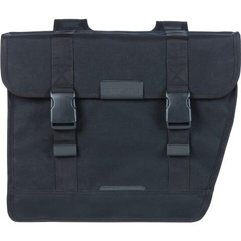 Basil Kavan Eco Classic Routed - Double Bicycle Bag - 46 litres - noir