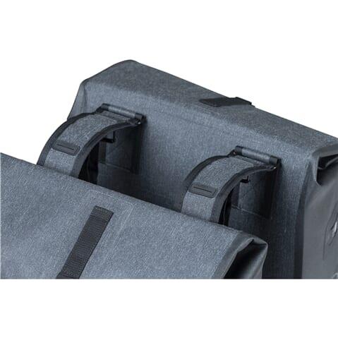Basil Urban Dry Double Bicycle Bag - Gris 50L 3/7