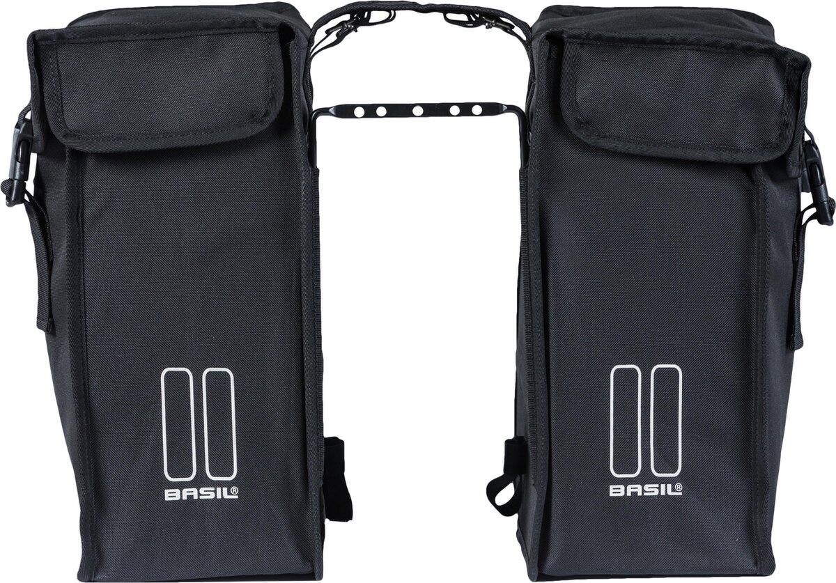 Basil Mara XXL Dubbele Fietstas - 47L - Zwart voor Dames en Heren 4/6