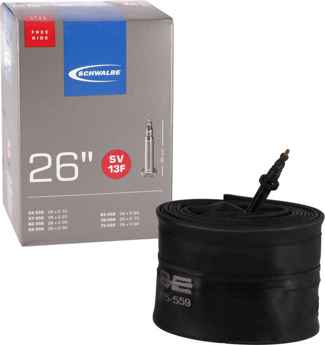 Schwalbe Chambre À Air Sv13F Tr4 Freeride 26 X 2.10 - 3.00 Valve Presta 40Mm 3/7