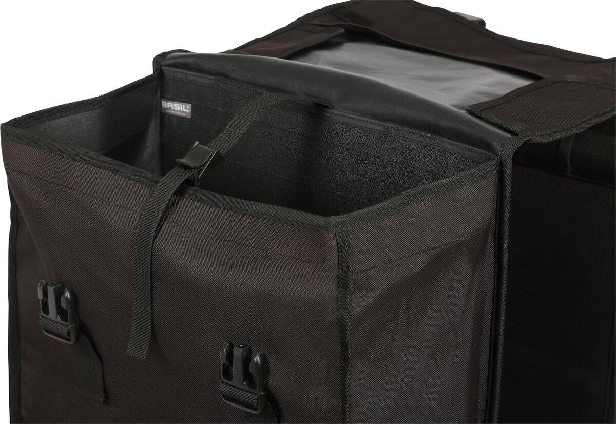 Basil Mara XXL Dubbele Fietstas - 47L - Zwart voor Dames en Heren 5/6