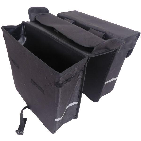 Double Sacoche De Client De Luxe 40 Litre 38 X 40 X 14Cm (2X) - Noir