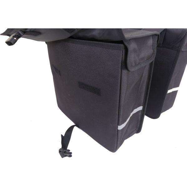 Double Sacoche De Client De Luxe 40 Litre 38 X 40 X 14Cm (2X) - Noir