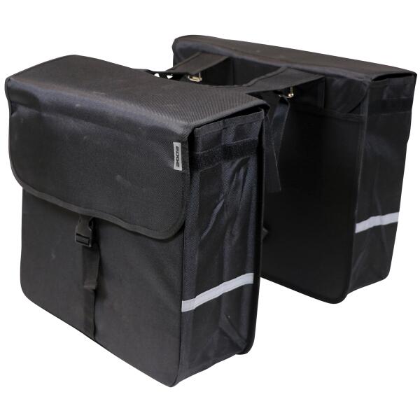 Double Sacoche De Client De Luxe 40 Litre 38 X 40 X 14Cm (2X) - Noir