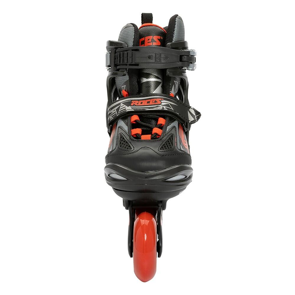 Patines Moody TIF - Niños - Ajustable - Negro - Rojo 3/6