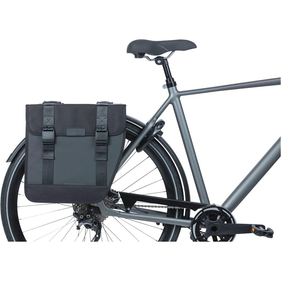 Sac à vélo double Basil Tour 35L en Noir - Sac de qualité supérieure 5/7