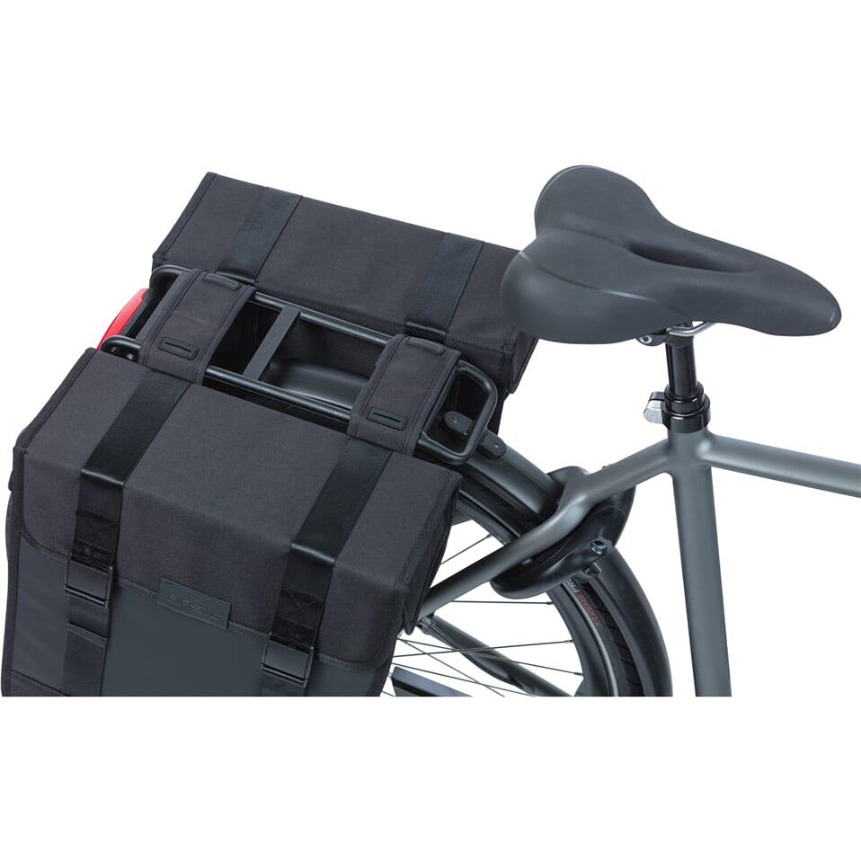 Sac à vélo double Basil Tour 35L en Noir - Sac de qualité supérieure 6/7