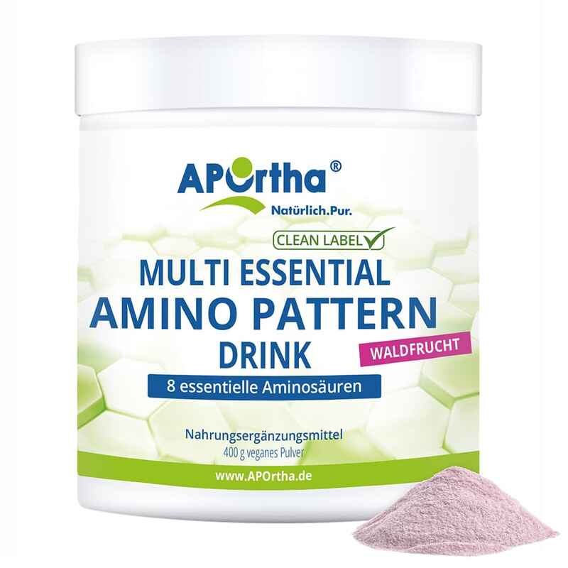 Amino Pattern Aminosäuren Drink EAA/BCAA - Waldfrucht - 400 g veganes Pulver