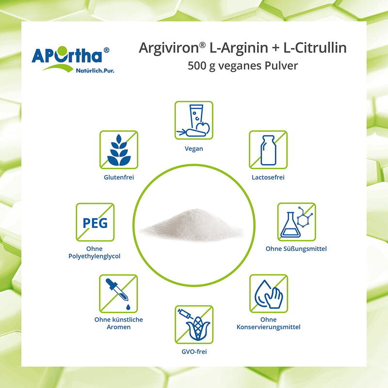 Argiviron® L-Arginin + L-Citrullin - 500 g veganes Pulver