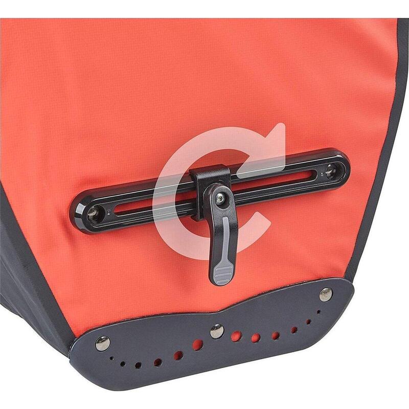 Double Pannier Rouge 100% Waterproof 25,4 Litres