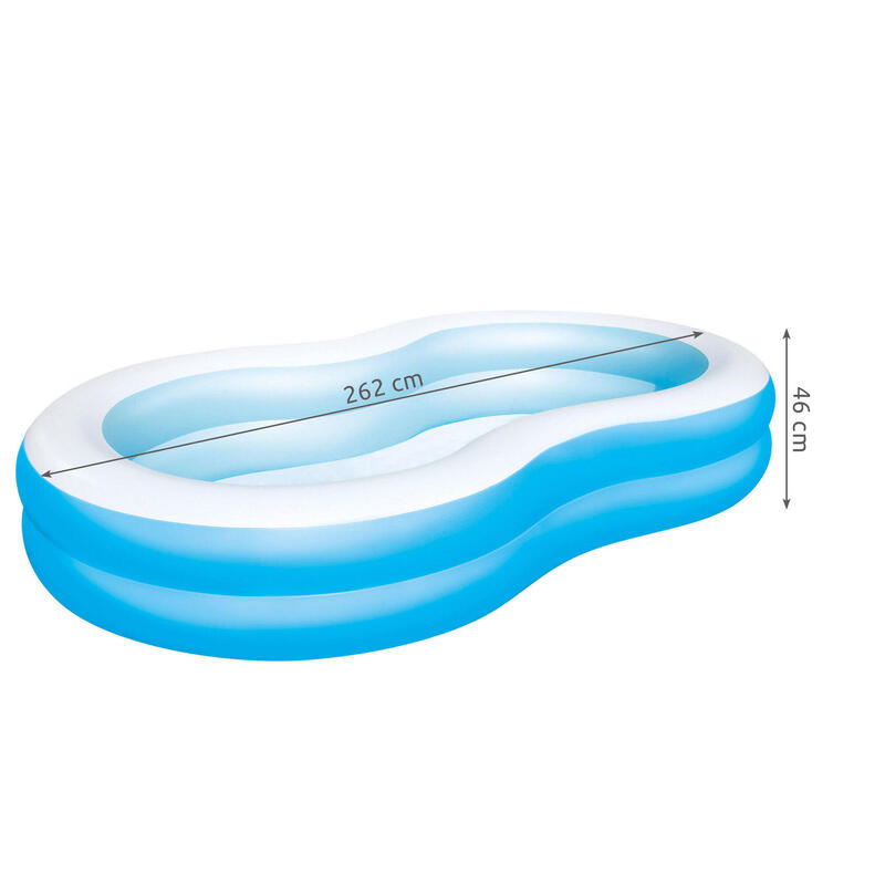 Piscina Hinchable Autoportante Infantil Bestway 262x157x46 cm Diseño The Big Lag