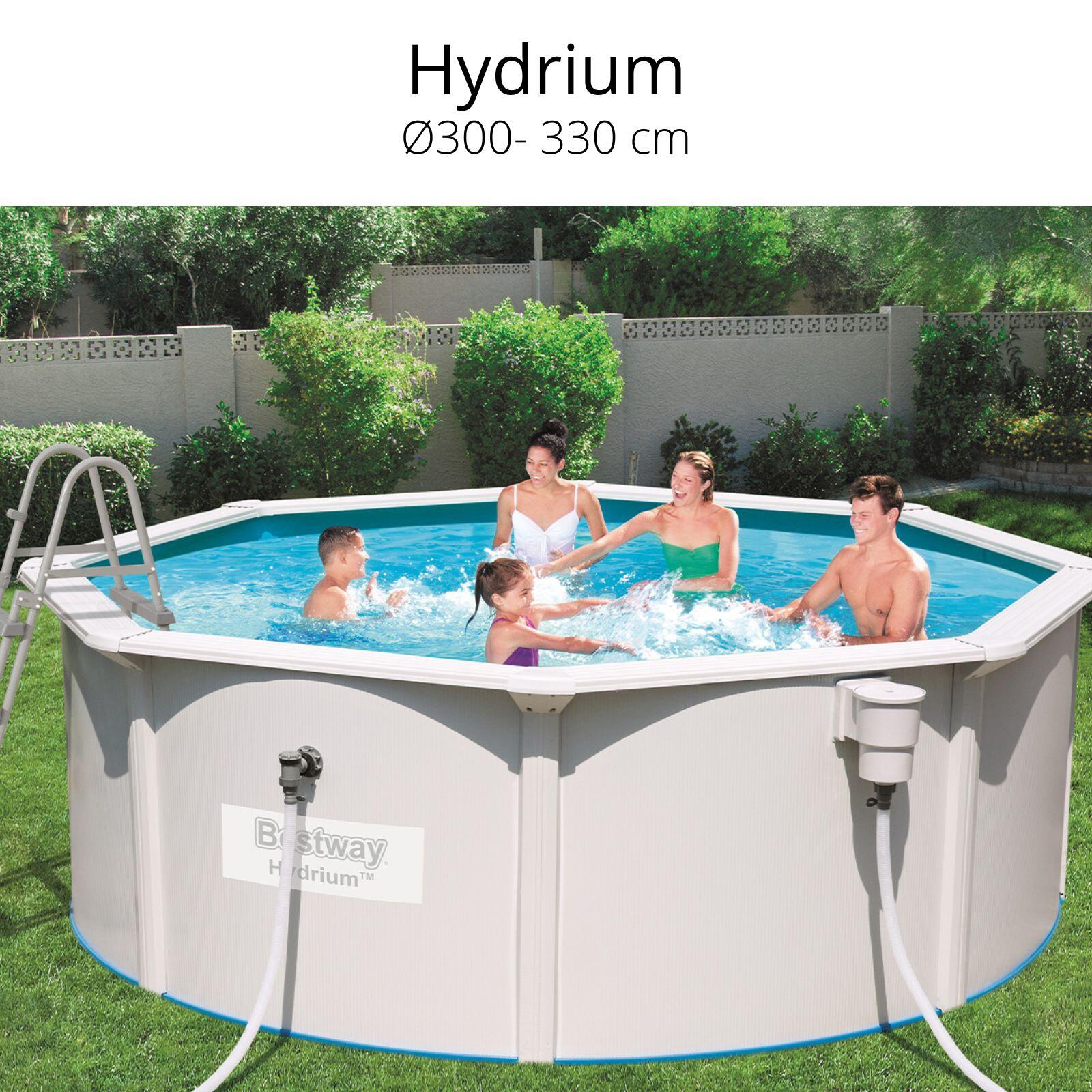 Cobertor Invierno para Piscina Desmontable Bestway Ø300 cm Redonda 3/4
