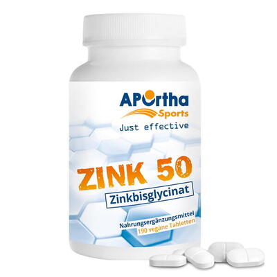 Zink 50 - Zinkbisglycinat - 190 vegane Tabletten