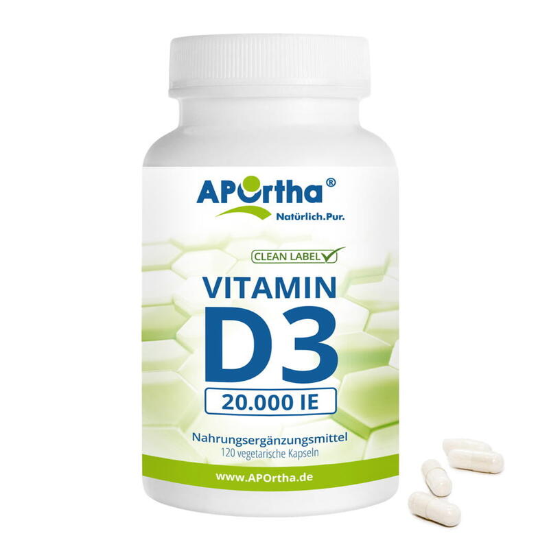 Vitamin D3 Depot 20.000 IE - 500 µg - 120 vegetarische Kapseln