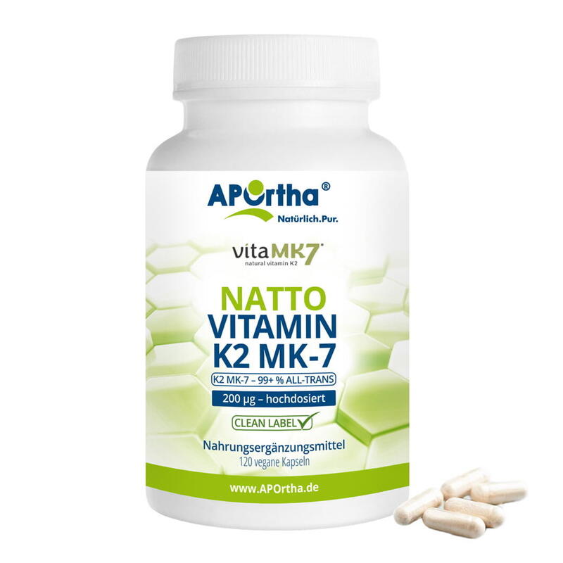 vitaMK7® - Natto Vitamin K2 MK-7 - 200 µg - 120 vegane Kapseln