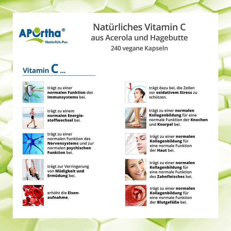 Natürliches Vitamin C - 240 vegane Kapseln