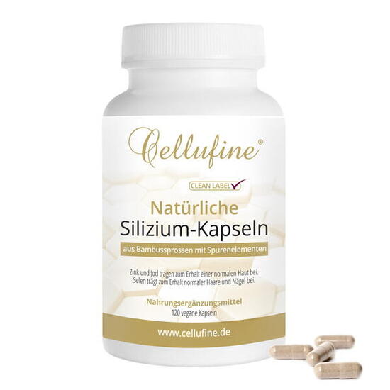 Cellufine® Silizium-Kapseln PLUS Spurenelemente - 120 vegane Kapseln