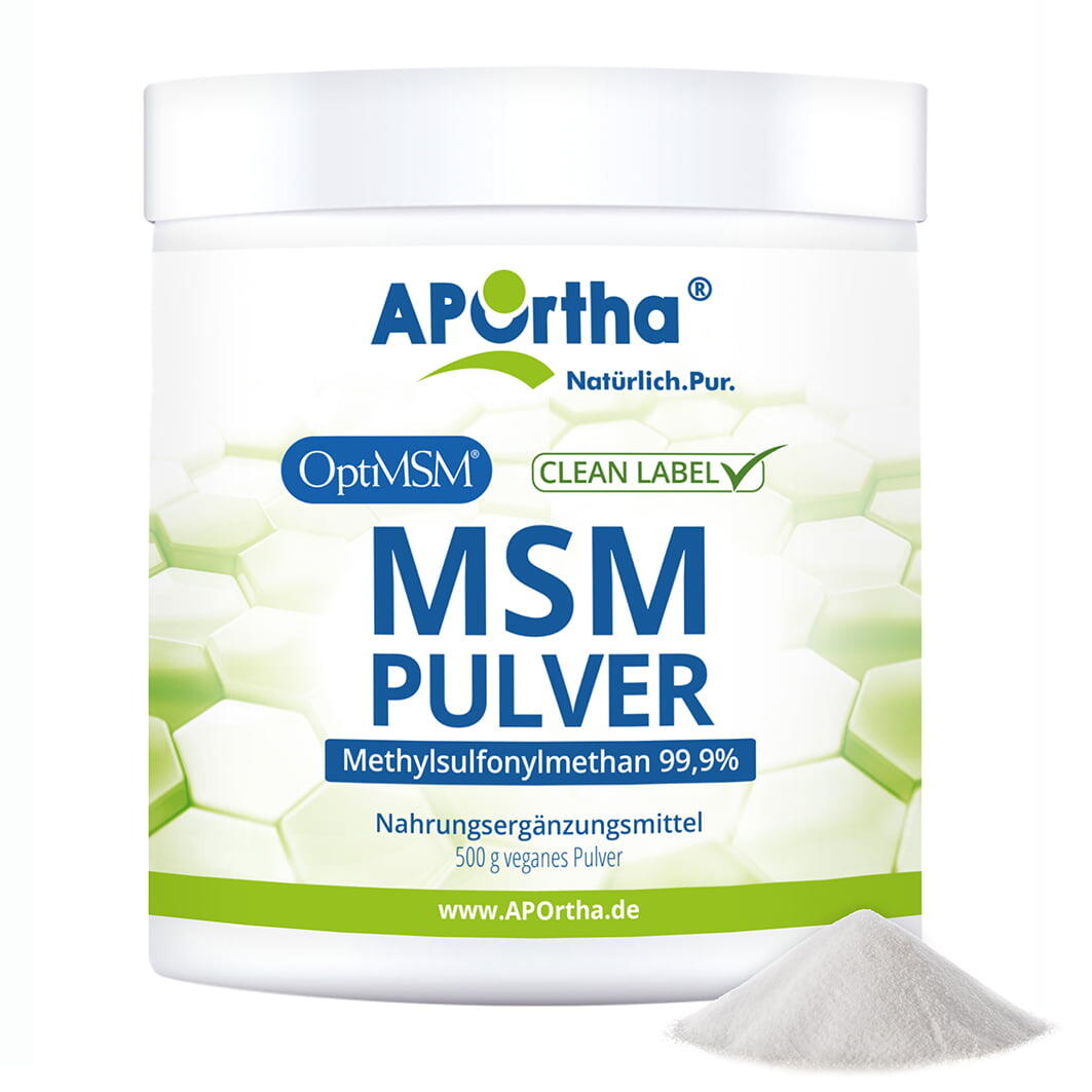 APORTHA OptiMSM® MSM Pulver - 500 g veganes Pulver