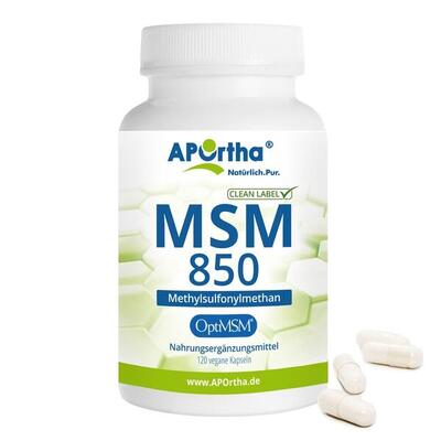 OptiMSM® 850 mg MSM - 120 vegane Kapseln