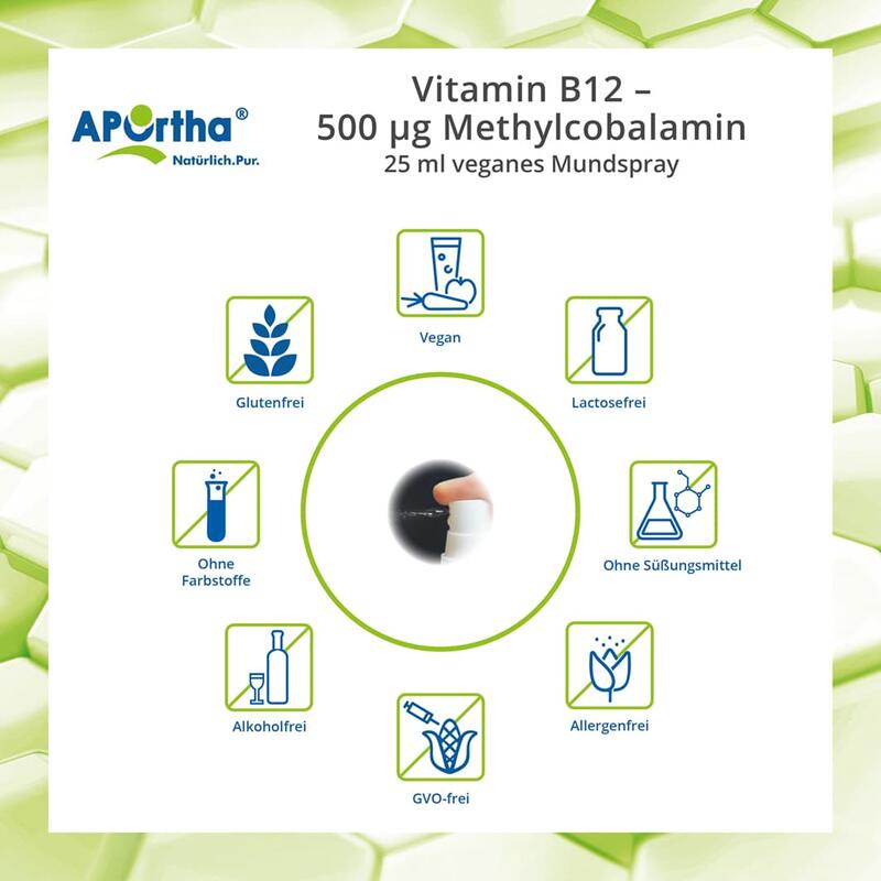 Vitamin B12 veganes Mundspray 500 µg Methylcobalamin - 25 ml