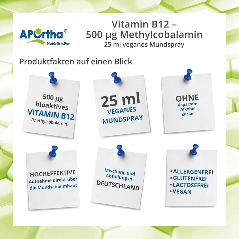 Vitamin B12 veganes Mundspray 500 µg Methylcobalamin - 25 ml