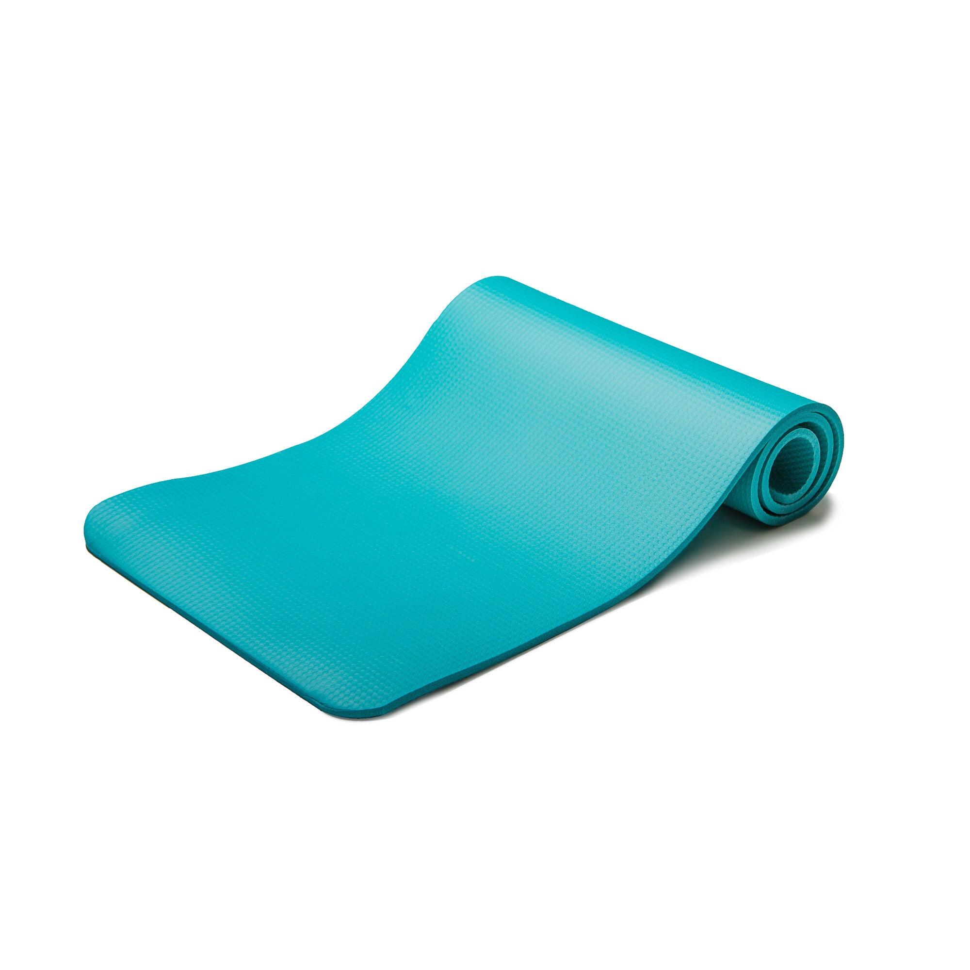 Tappetino per pilates e yoga comfort 170 x 55 x 1 cm, blu