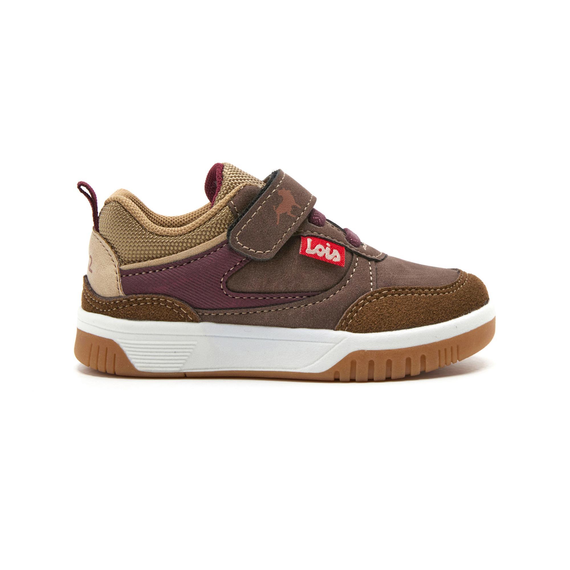 Zapatillas Deportivas Caminar de Ni os Lois 46187 Marrones con Cierre Adherente