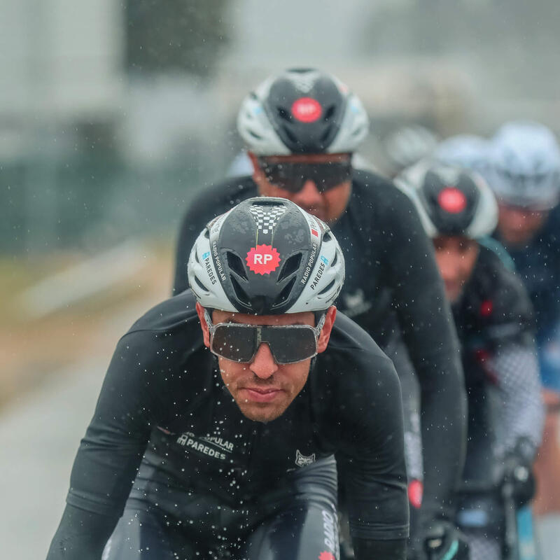 Capacete Road AERO R Vermelho/Branco/Preto