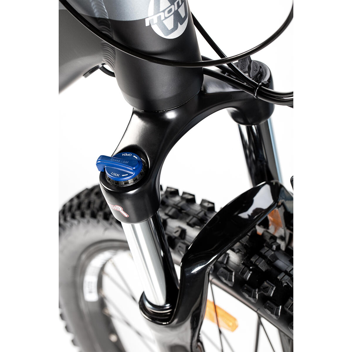 Bicicletta MTB Elettrica,E-27.5" , Unisex, Momabikes grigio 6/7