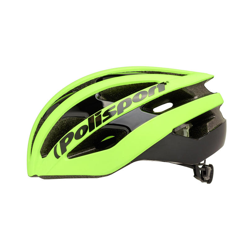 Fietshelm Light Pro L 58-61 cm - mat fluor geel / zwart