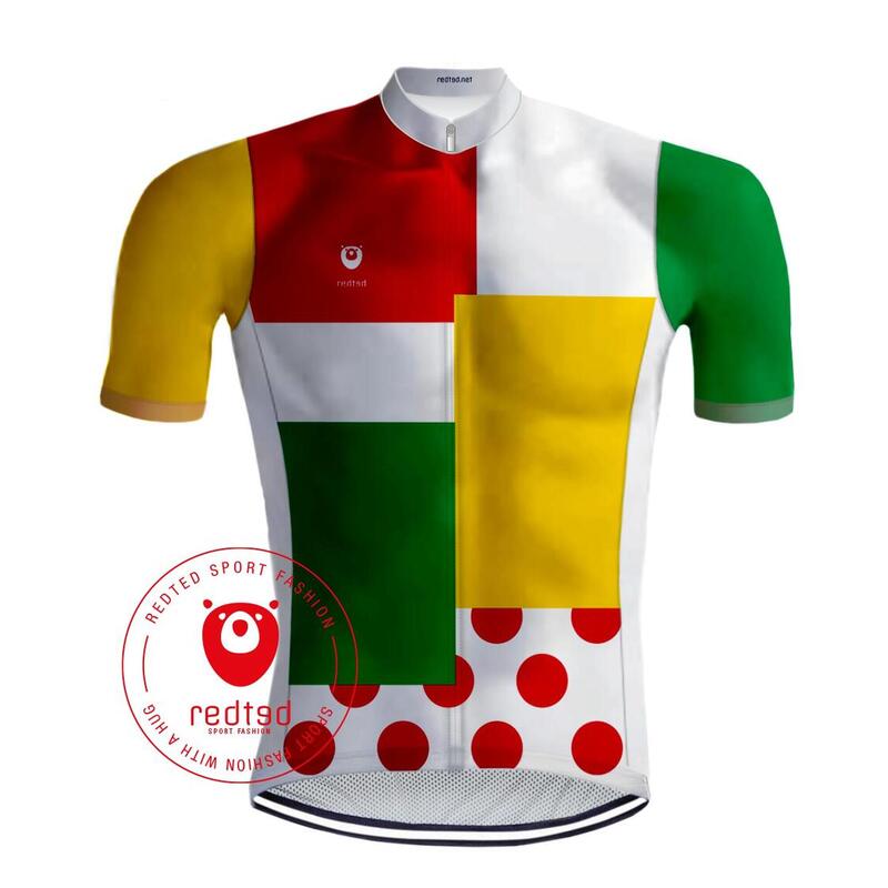 Vintage cyklistický dres - Kombinovaný dres Tour de France - RedTed